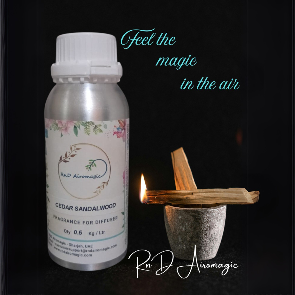 French made Premium quality Cedar Sandalwood Aroma Oil for Diffuser 500ml